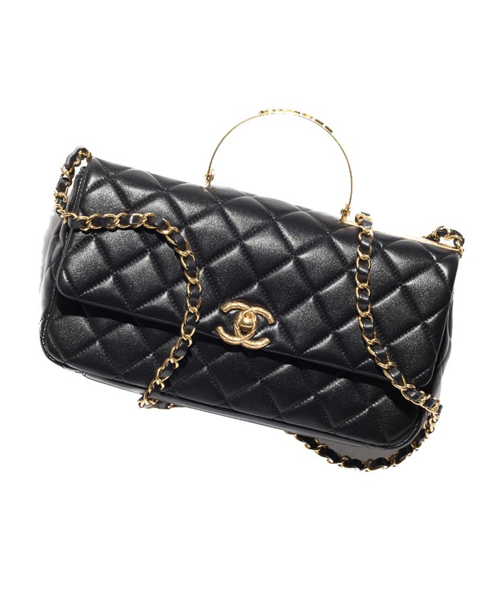 Chanel Cruise Charm Flap Bag Quilted Lambskin Medium at 1stDibs