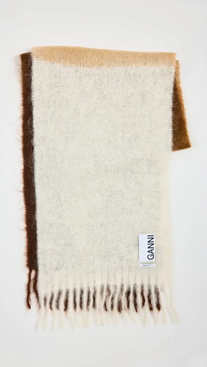 GANNI Mohair Gradient Scarf GANNI Mohair Gradient Scarf