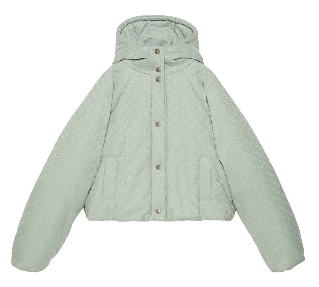GG CANVAS HOODED BOMBER JACKET Large 1 GG CANVAS HOODED BOMBER JACKET Large 1