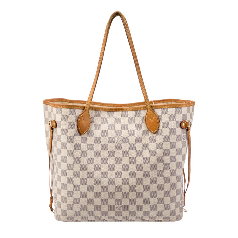 LV Neverfull Damier Azur