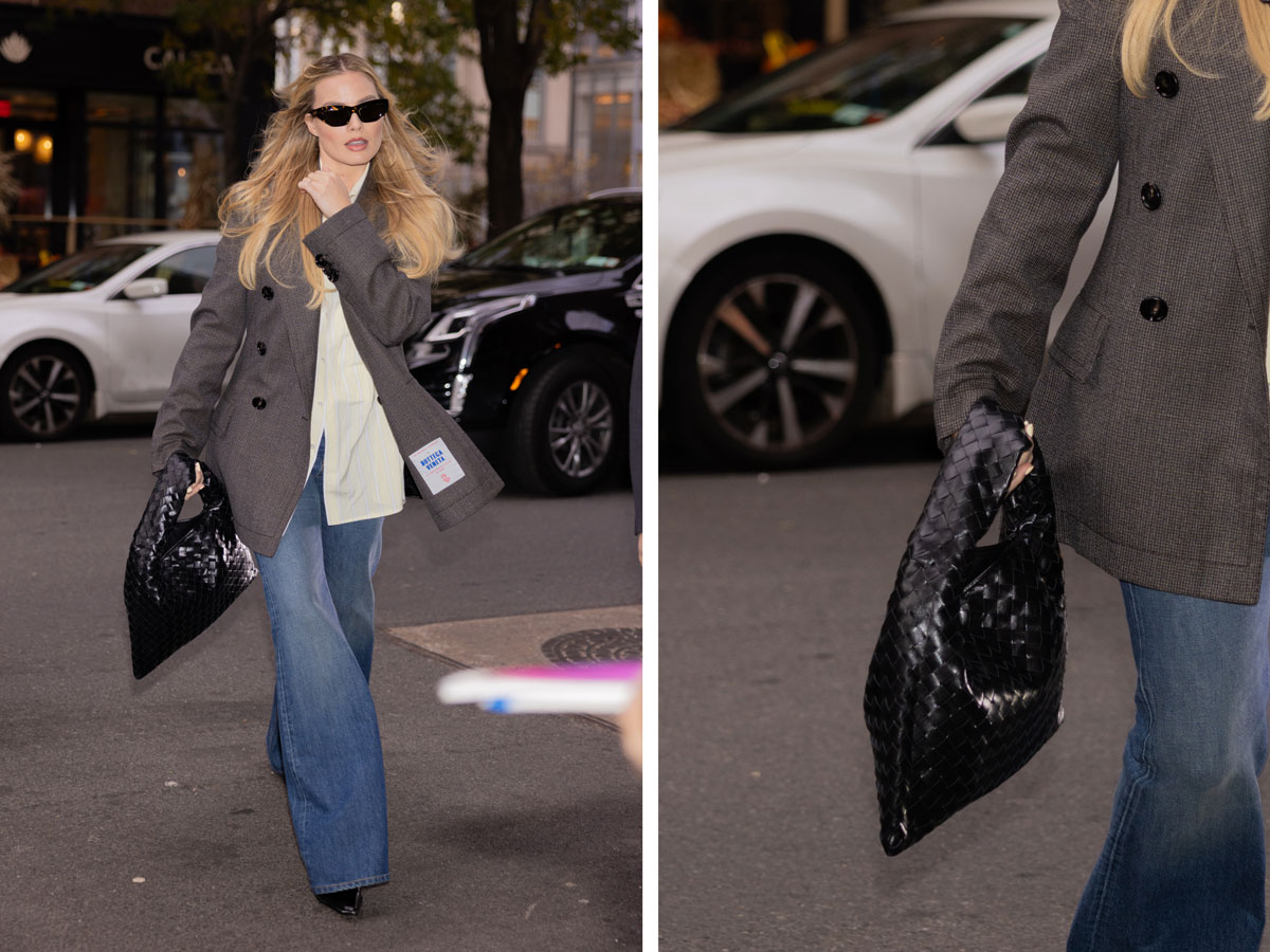 Margot Robbie Makes a Case for the padded Bottega Veneta Hop Bag