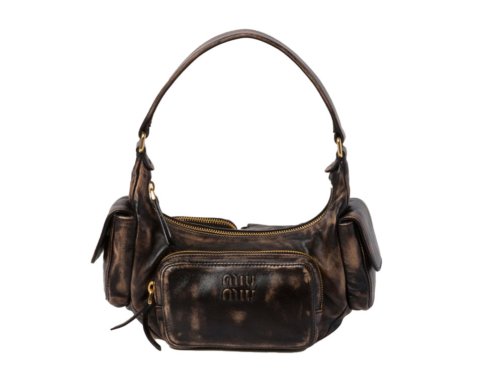 Miu Miu Distressed Leather Bag