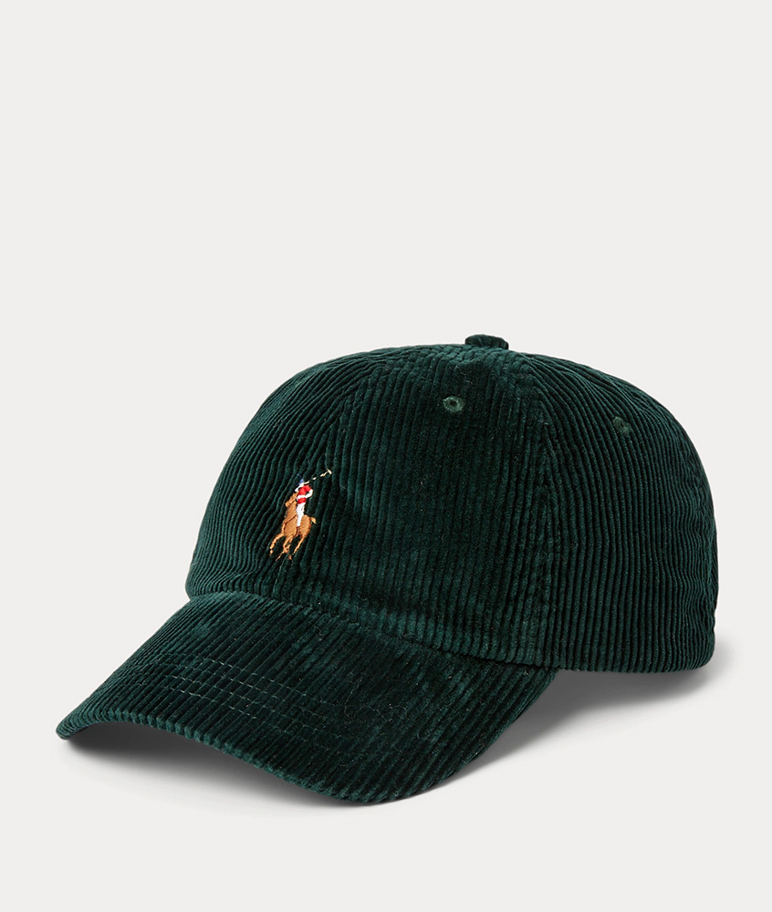 Polo Ralph Lauren Corduroy Ball Cap Green