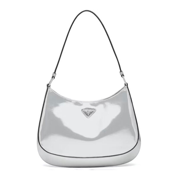 Silver Prada Cleo Bag