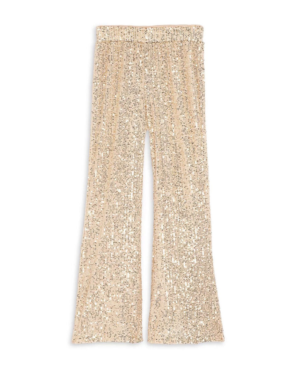 AQUA Girls Allover Sequins Flare Pant Big Kid Large AQUA Girls Allover Sequins Flare Pant Big Kid Large