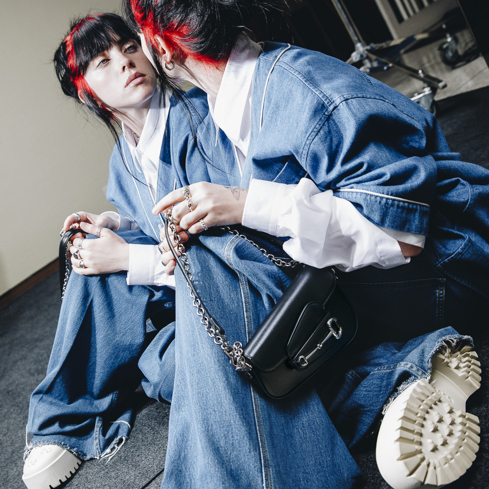 Billie Eilish Black Gucci 1955 Horsebit Billie Eilish Black Gucci 1955 Horsebit