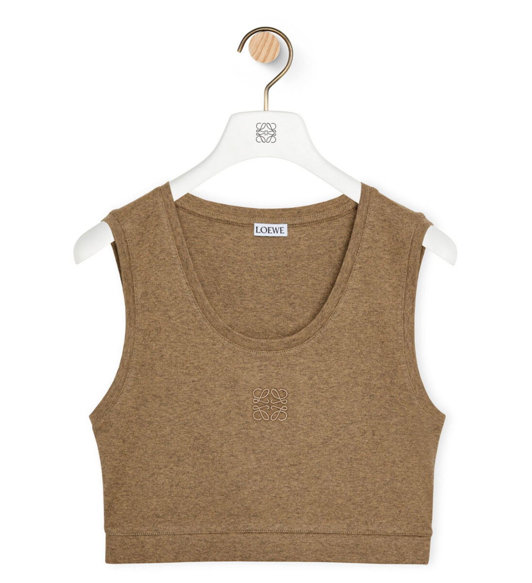 Loewe Cropped Anagram tank top in cotton Loewe Cropped Anagram tank top in cotton