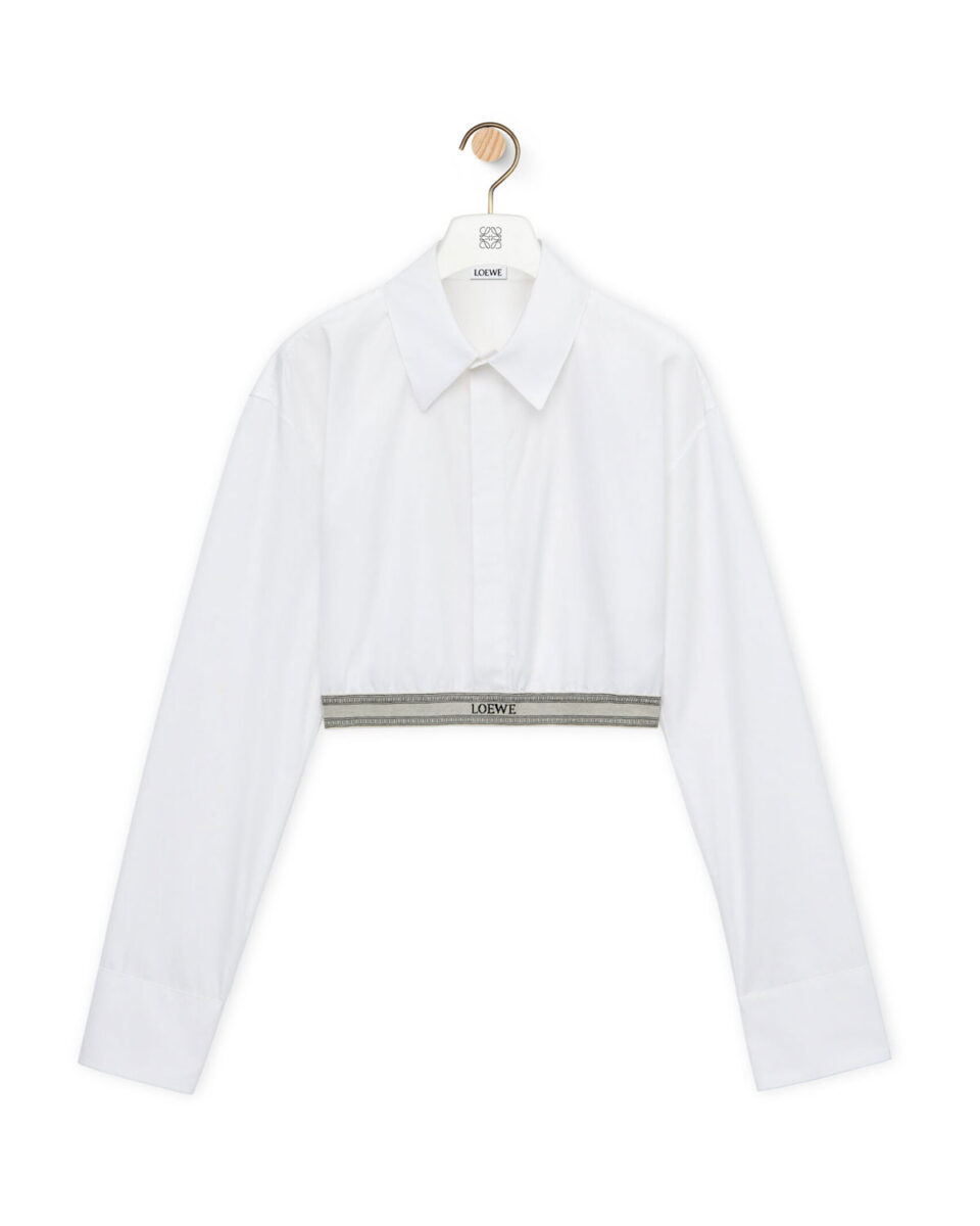 Loewe Cropped shirt in cotton 1