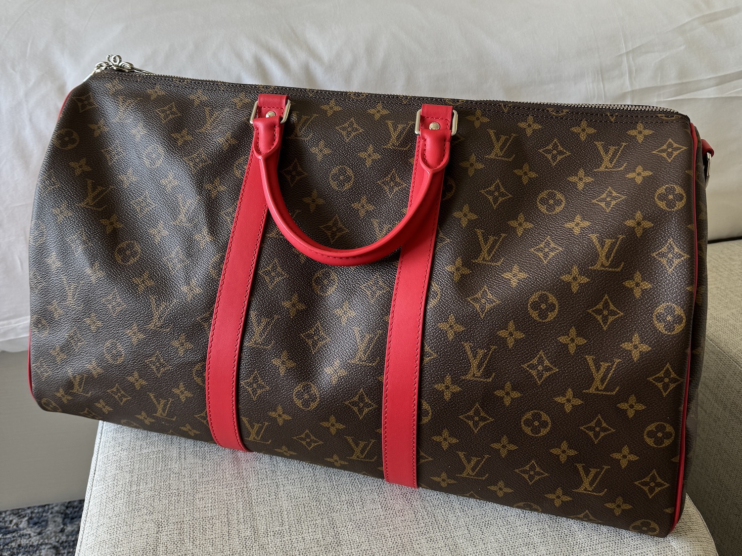 Louis Vuitton LV Colormania Keepall 50 Red