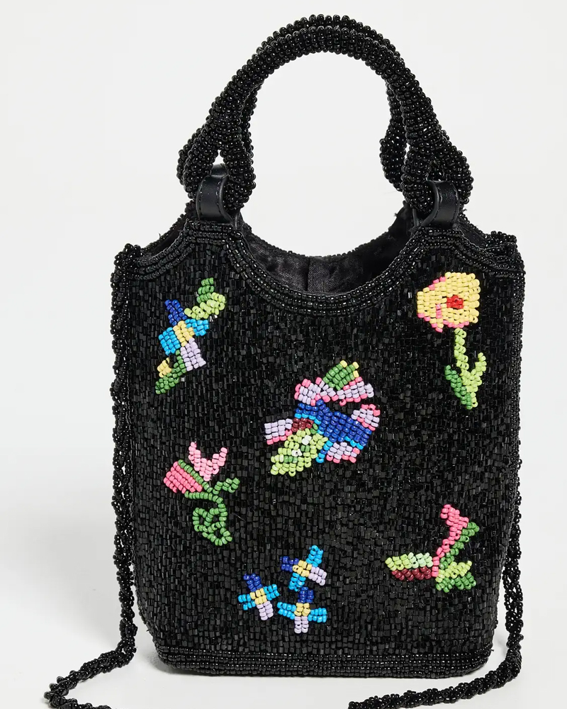 STAUD Beaded Zoe Bag STAUD Beaded Zoe Bag