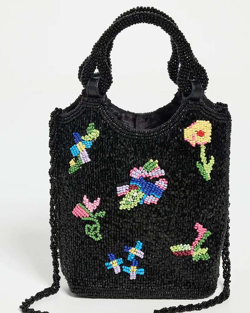 STAUD Beaded Zoe Bag