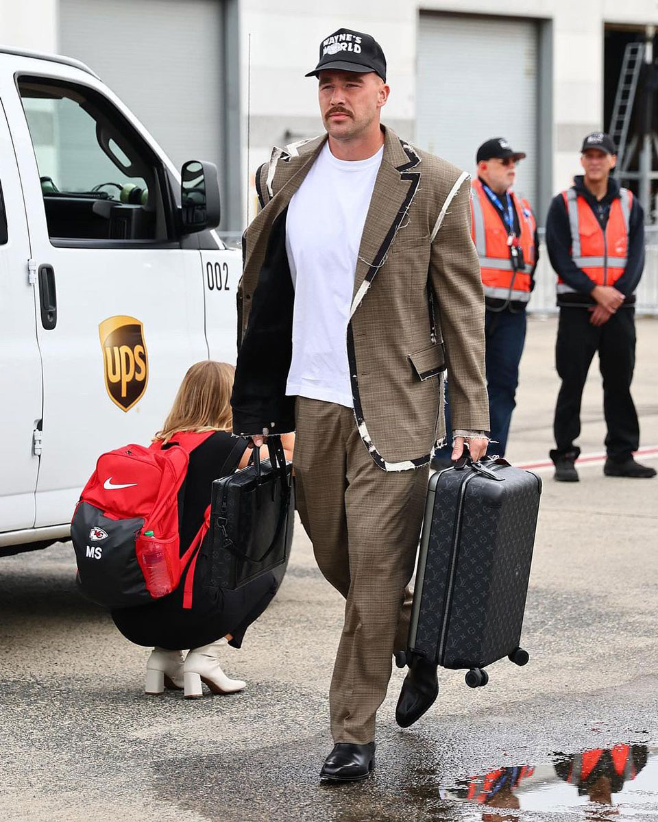 Travis Kelce Louis Vuitton Suitcase