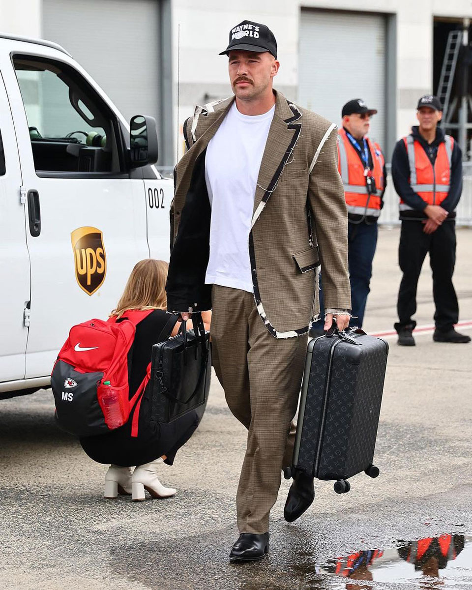 Travis Kelce Louis Vuitton Suitcase Travis Kelce Louis Vuitton Suitcase