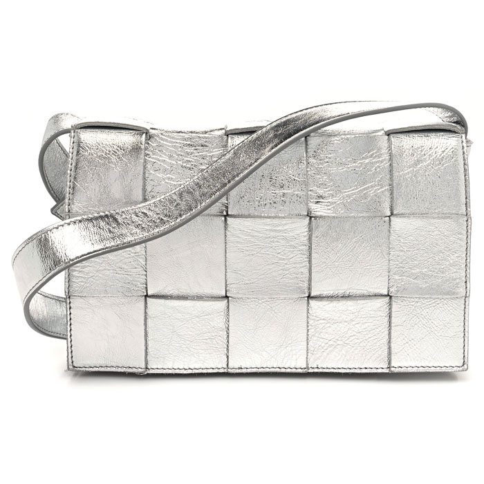 Bottega Veneta Silver Cassette Bag