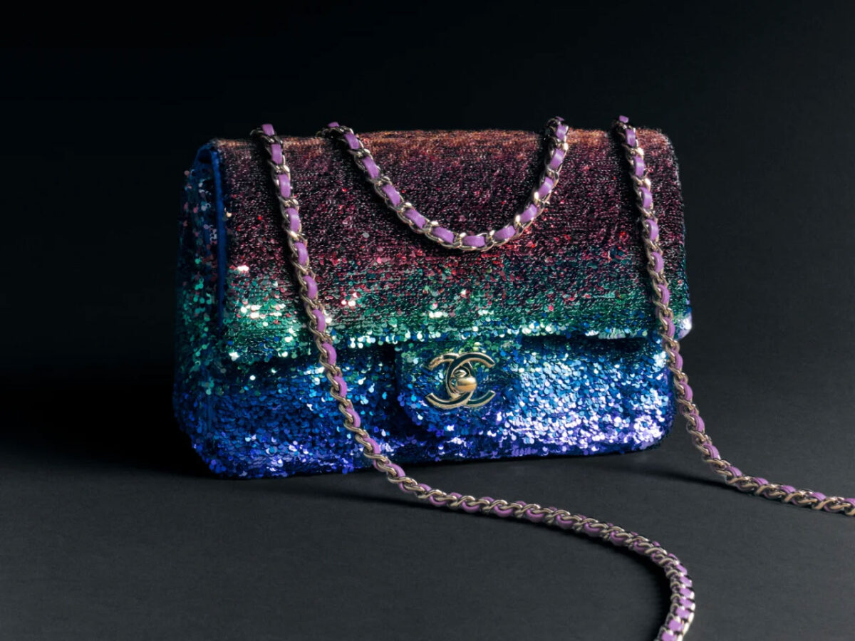 Chanel sequin flap bag 2025