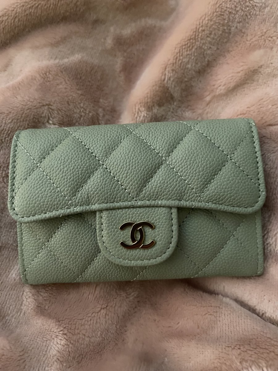 Chanel sage wallet