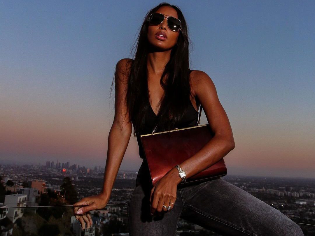 Jasmine Tookes Saint Laurent Frame Bag