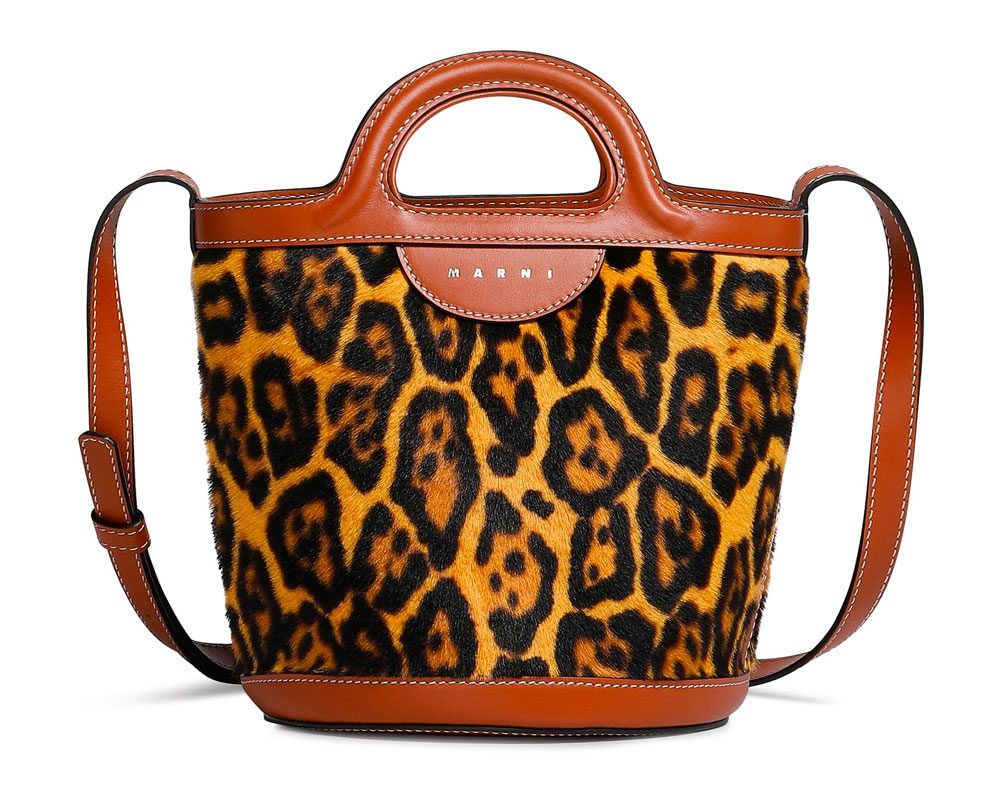Marni Leopard Print Bucket Bag Marni Leopard Print Bucket Bag