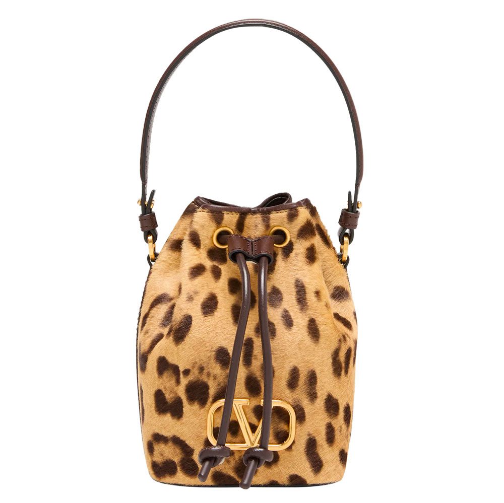 Valentino Leopard Bucket