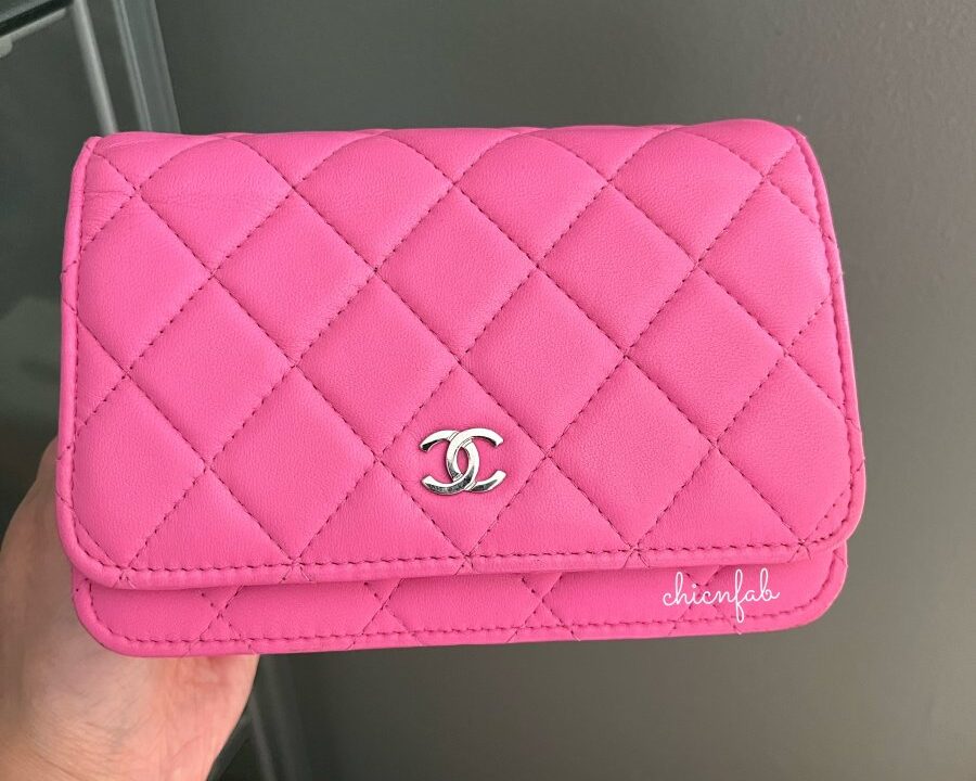 chanel mini wallet on chain