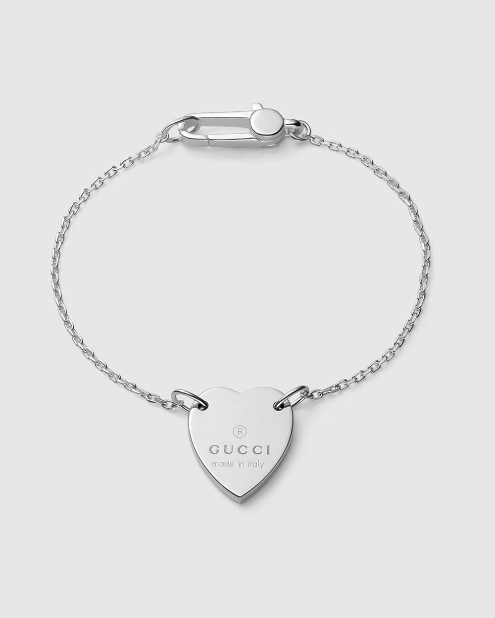 gucci TRADEMARK BRACELET WITH HEART PENDANT