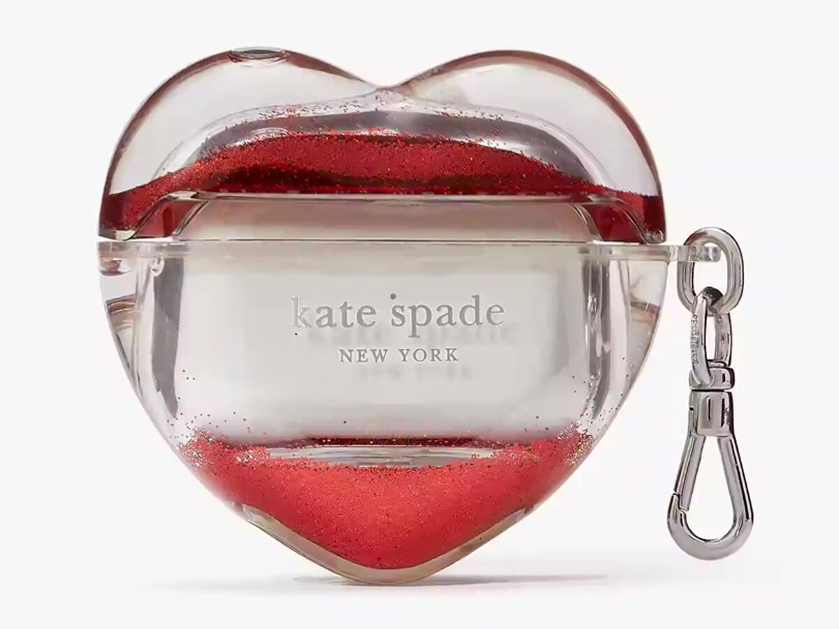 kate spade Pitter Patter Liquid Glitter Airpod Pro Second Gen Case Large