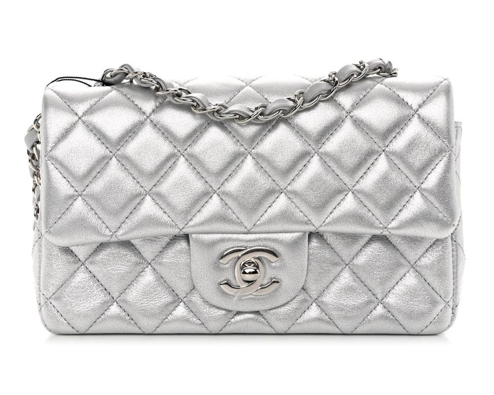 Chanel Silver Flap Bag