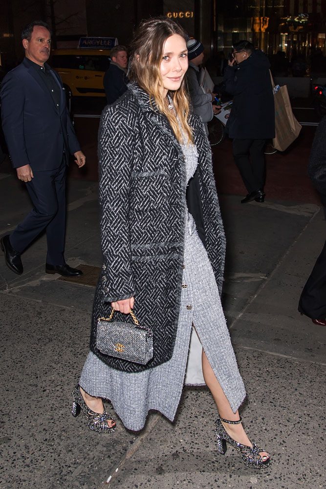 Elizabeth Olsen Chanel Tweed