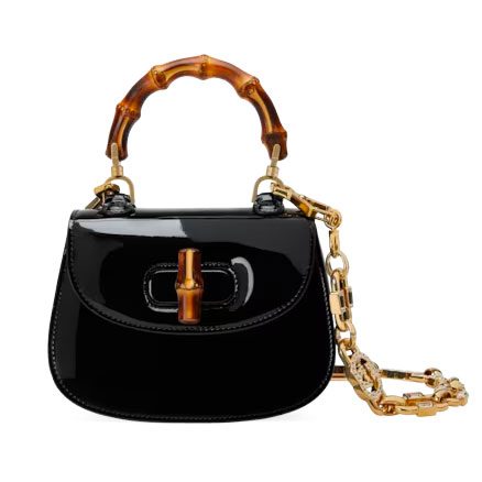 Gucci gerade 1947 Bamboo Patent Mini