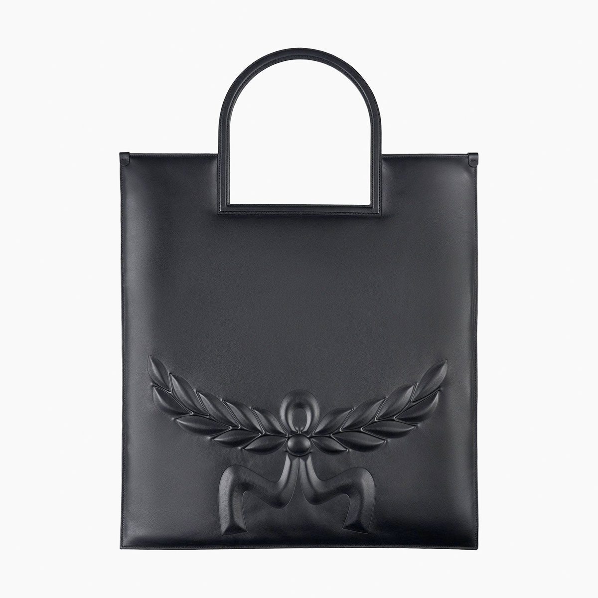 MCM Aren Fold Tote in Mega Laurel Leather