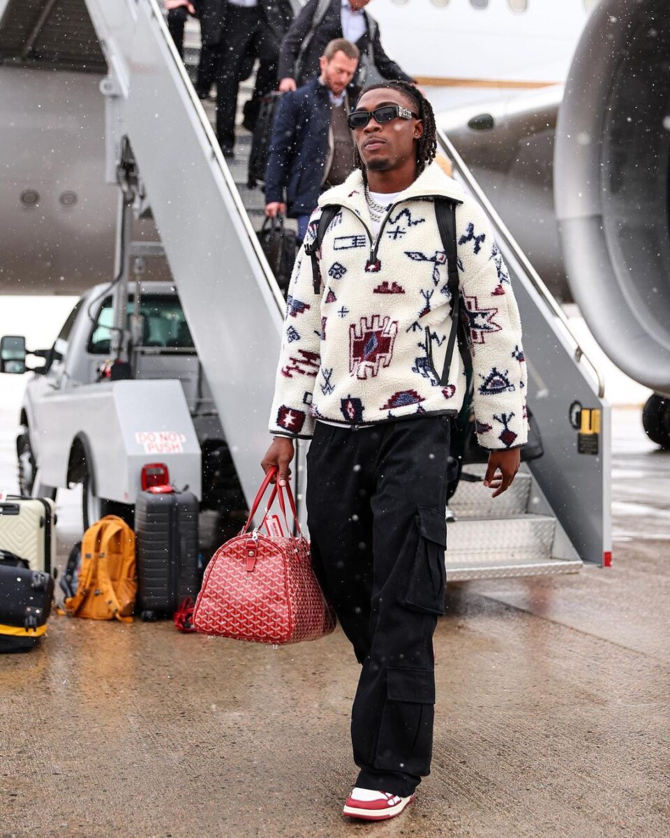 Rashee Rice Goyard Red Tote Rashee Rice Goyard Red Tote