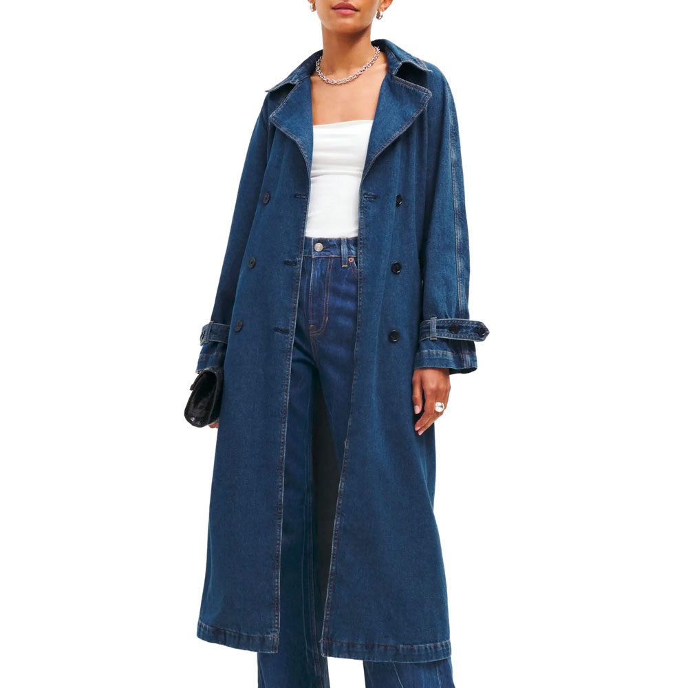 Reformation Denim Trench