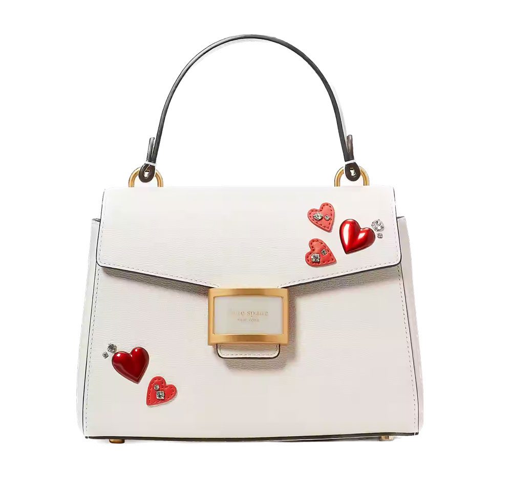 kate spade Katy Heart Embellished Small Top handle Bag 1 kate spade Katy Heart Embellished Small Top handle Bag 1