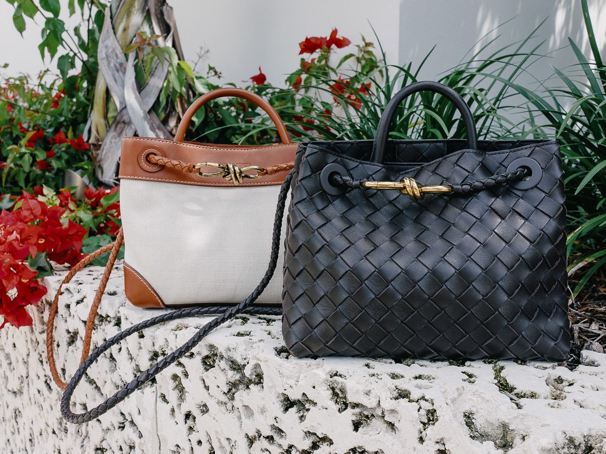 Bottega Veneta Andiamo Canvas comparison Bottega Veneta Andiamo Canvas comparison