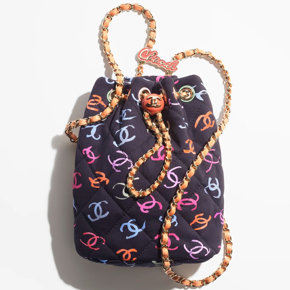 Chanel Chain Printed Backpack