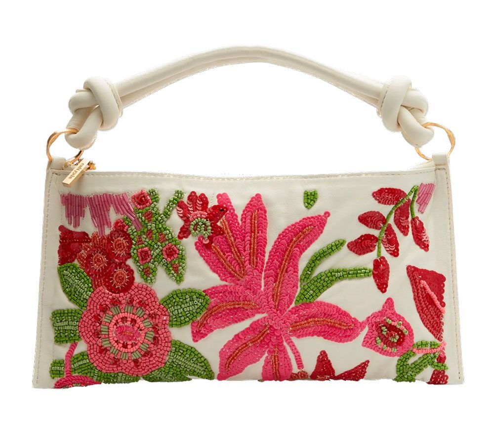 Cult Gaia Hera Nano Flower Beaded Shoulder Bag