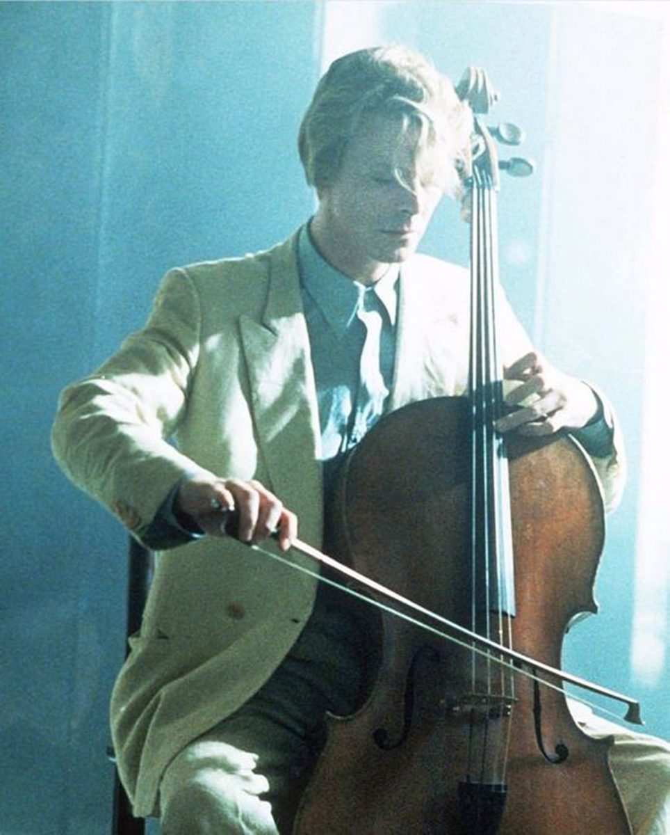 David Bowie as John Blaylock in the Hunger.