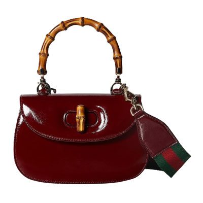 GUCCI BAMBOO 1947 SMALL TOP HANDLE double BAG