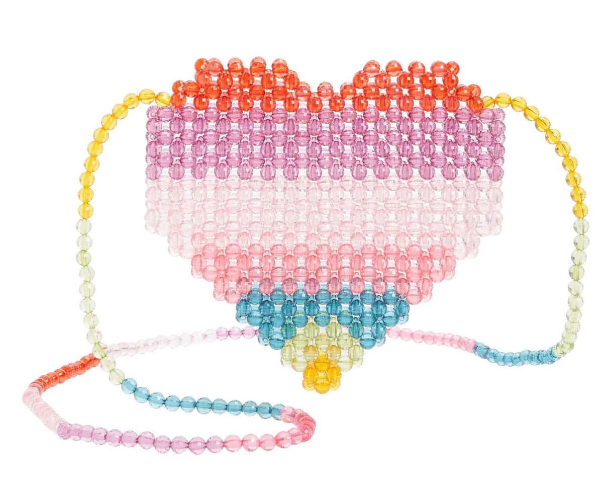 Lola the Boys Beaded Heart Purse Large Lola the Boys Beaded Heart Purse Large