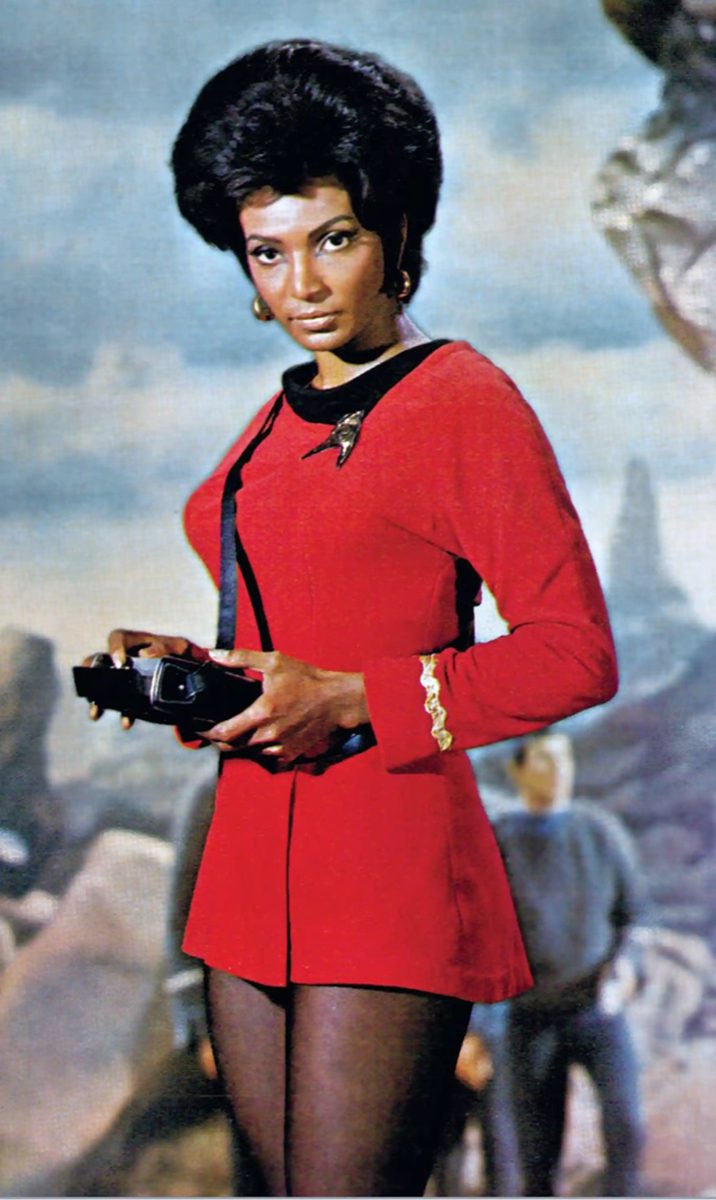 Nichelle Nichols as Nyota Uhura in Star Trek.