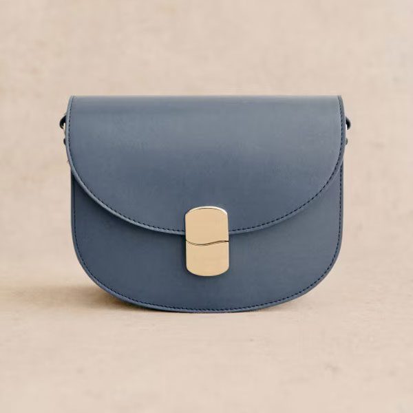 Sezane CLAUDE BAG Smooth Blue