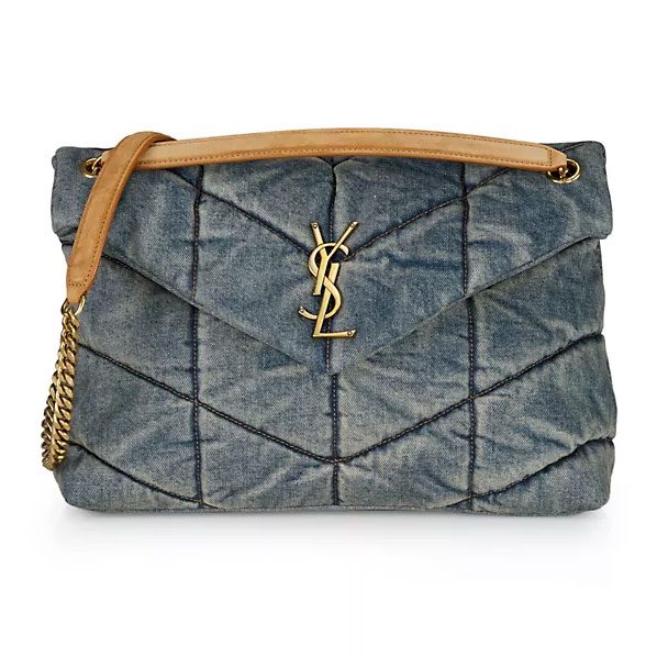 YSL Denim Puff Bag