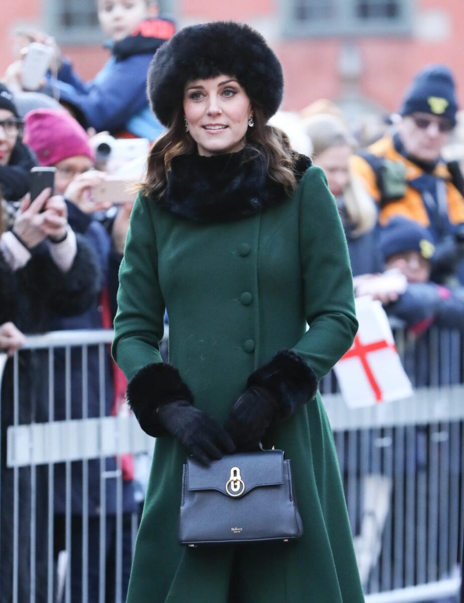 kate middleton Mulberry black leather Mini Seaton Large 1