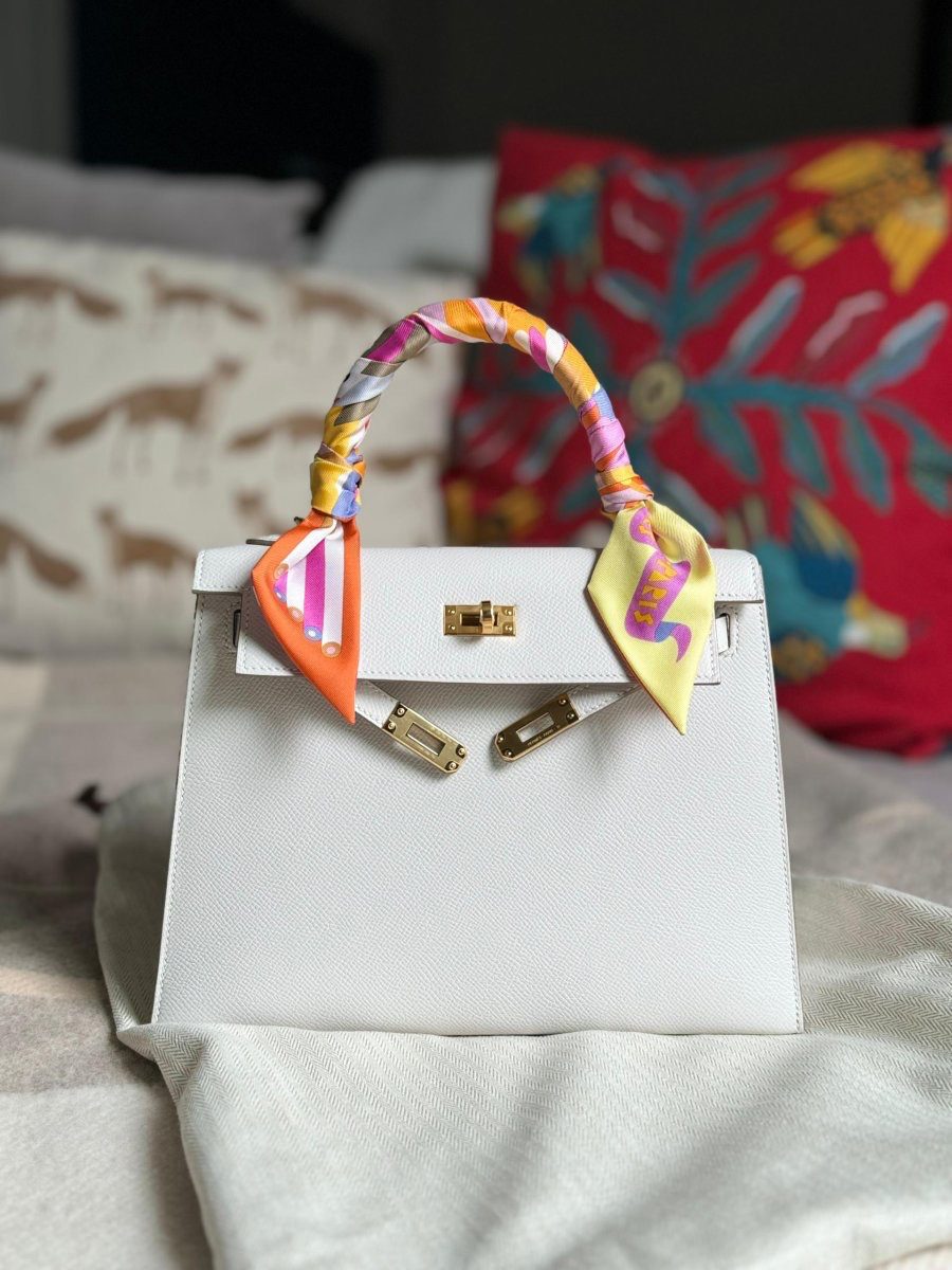 Borsa Hermes Herbag in tela marrone e mucca Hunter marrone.