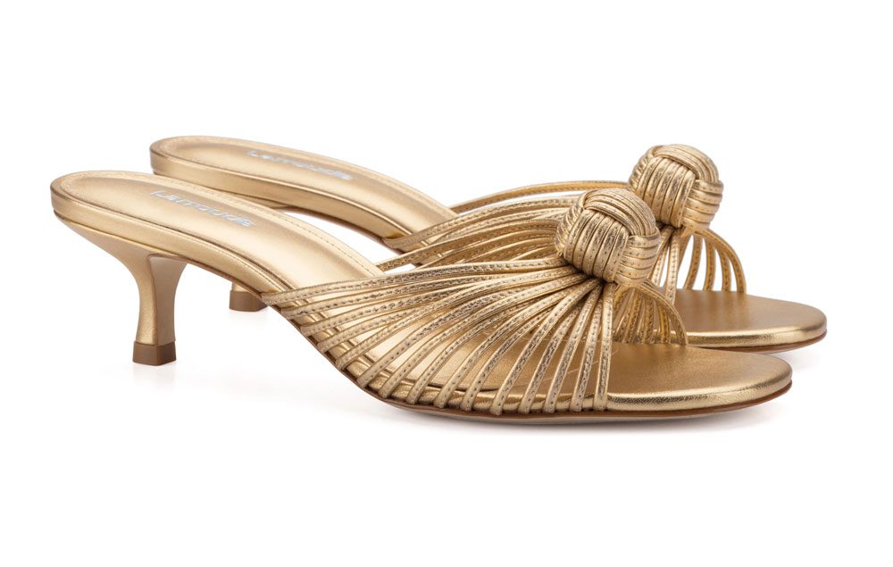Larroude Valerie Kitten Heel Slide Sandal Larroude Valerie Kitten Heel Slide Sandal