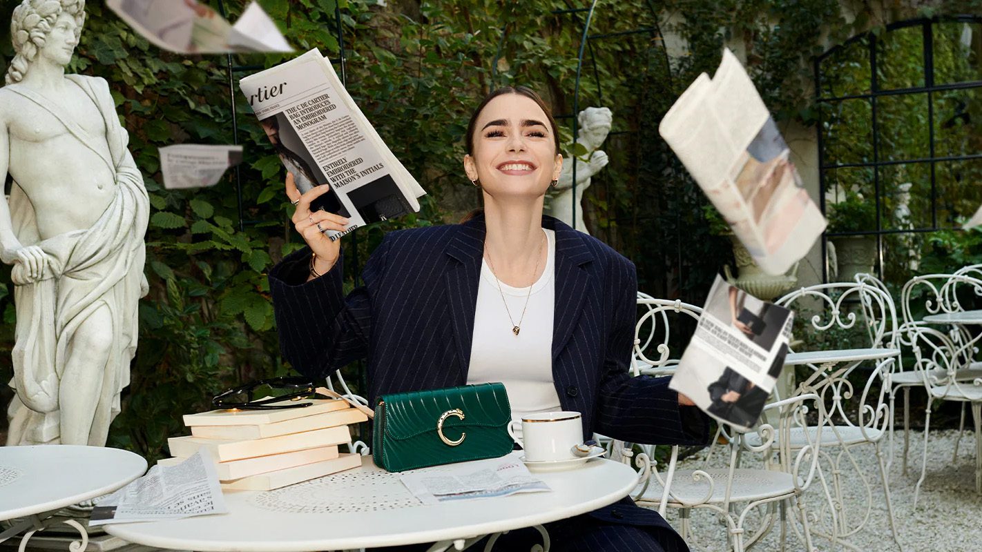 Cartier Taps Lily Collins for its Bags Again PurseBlog