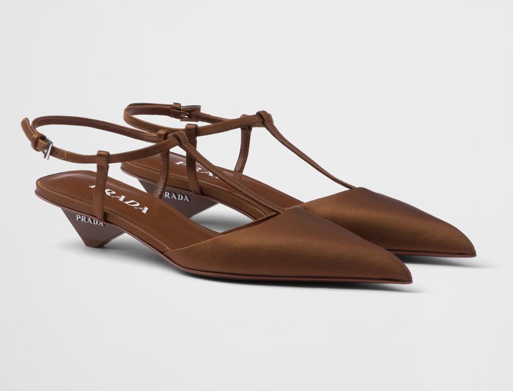 Prada Satin slingback pumps Prada Satin slingback pumps