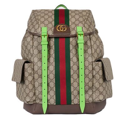 gucci Embroidered OPHIDIA GG MEDIUM BACKPACK