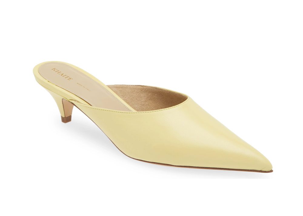 khaite River Kitten Heel Pointed Toe Mule khaite River Kitten Heel Pointed Toe Mule
