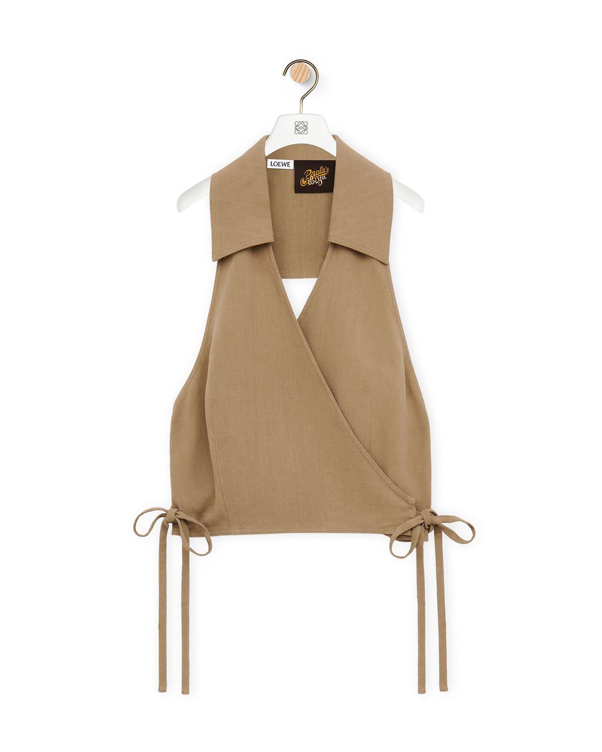 loewe Wrap top in viscose and linen